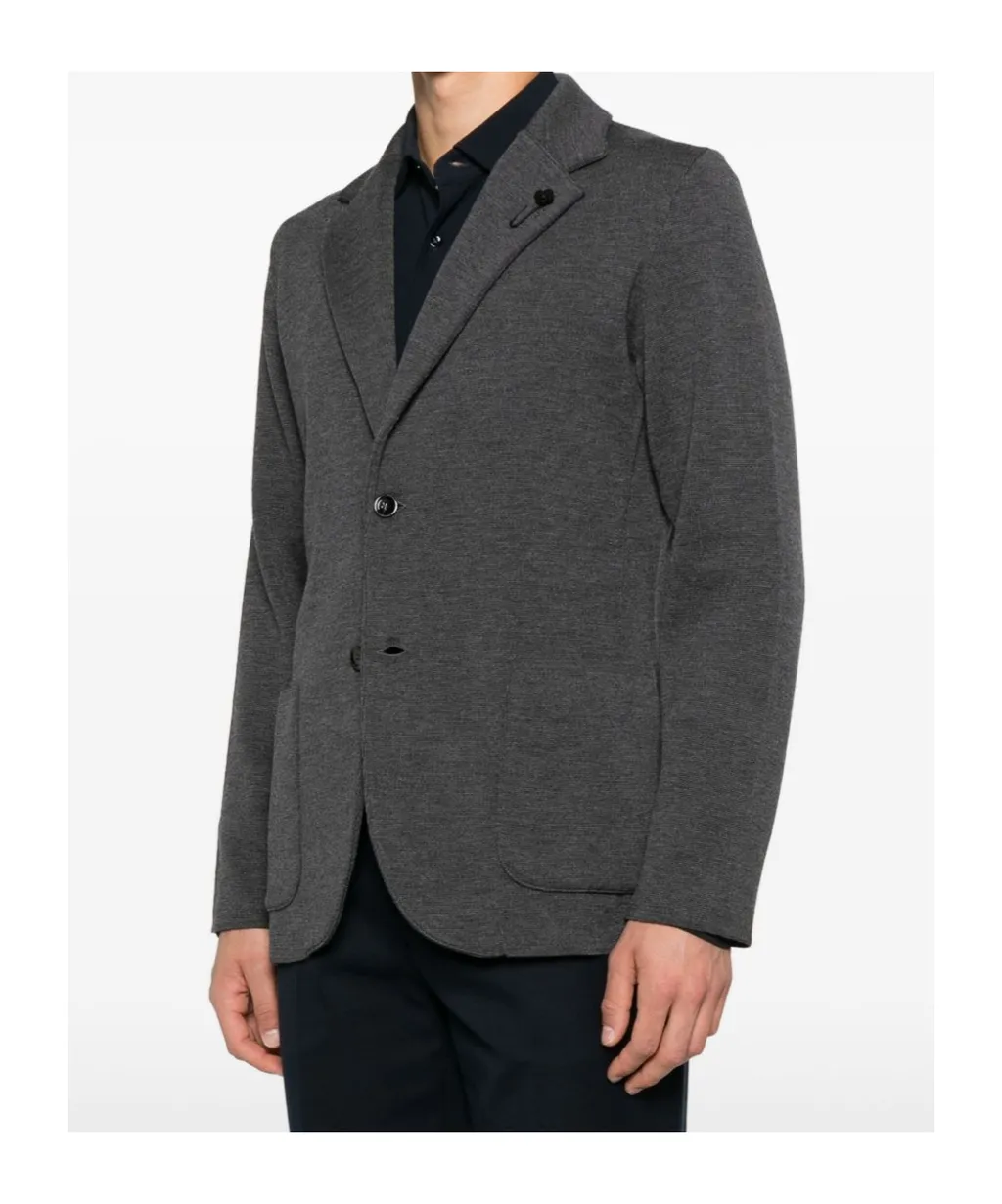 Single-Breasted Knitted Blazer