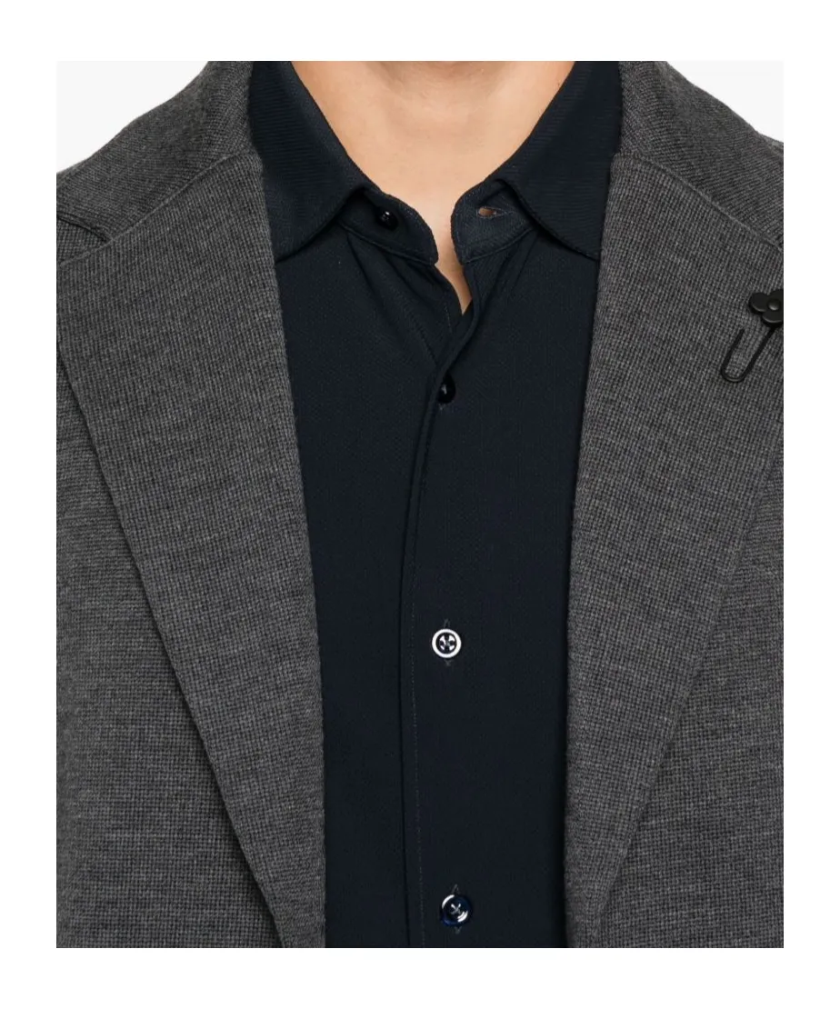 Single-Breasted Knitted Blazer