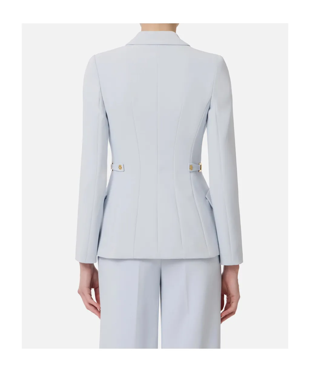 Single-Breasted Cinched Blazer