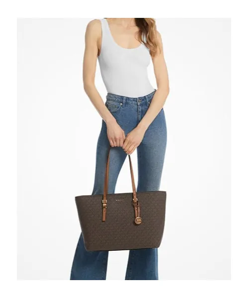 Michael Michael Kors Quinn Large Signature Logo Tote Bag