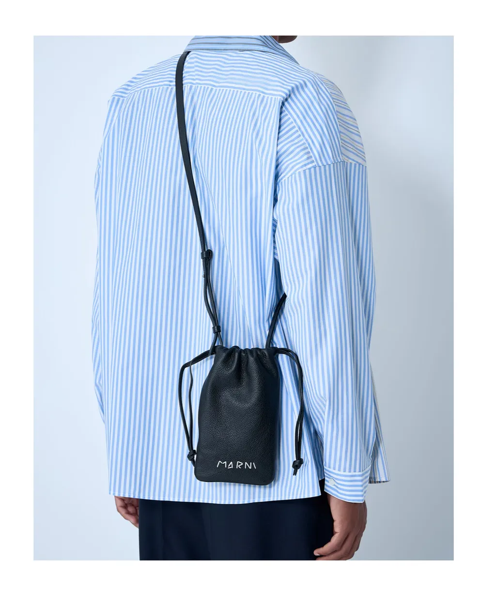 Marni Logo Detailed Drawstring Wallet