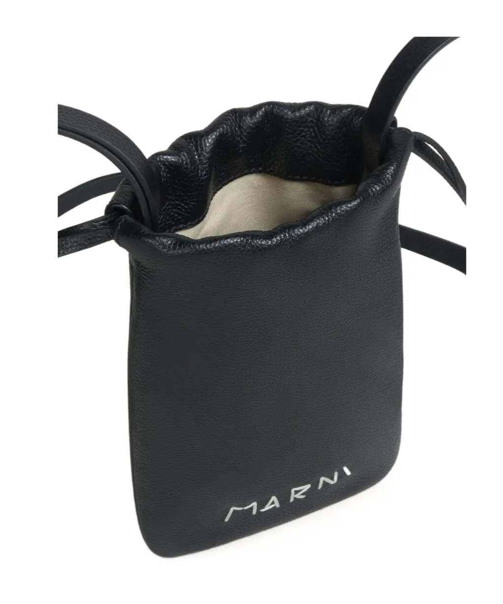 Marni Logo Detailed Drawstring Wallet
