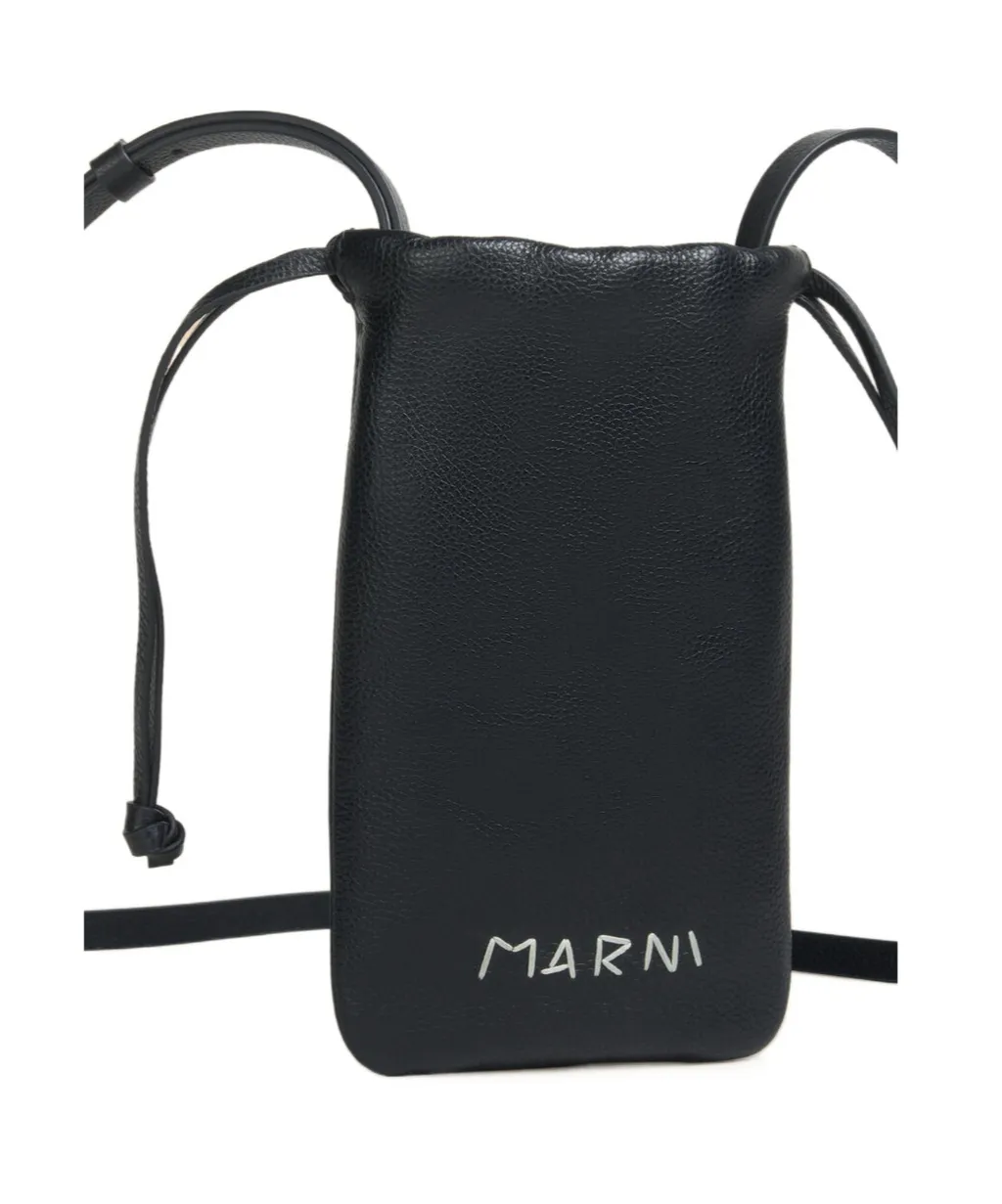 Marni Logo Detailed Drawstring Wallet