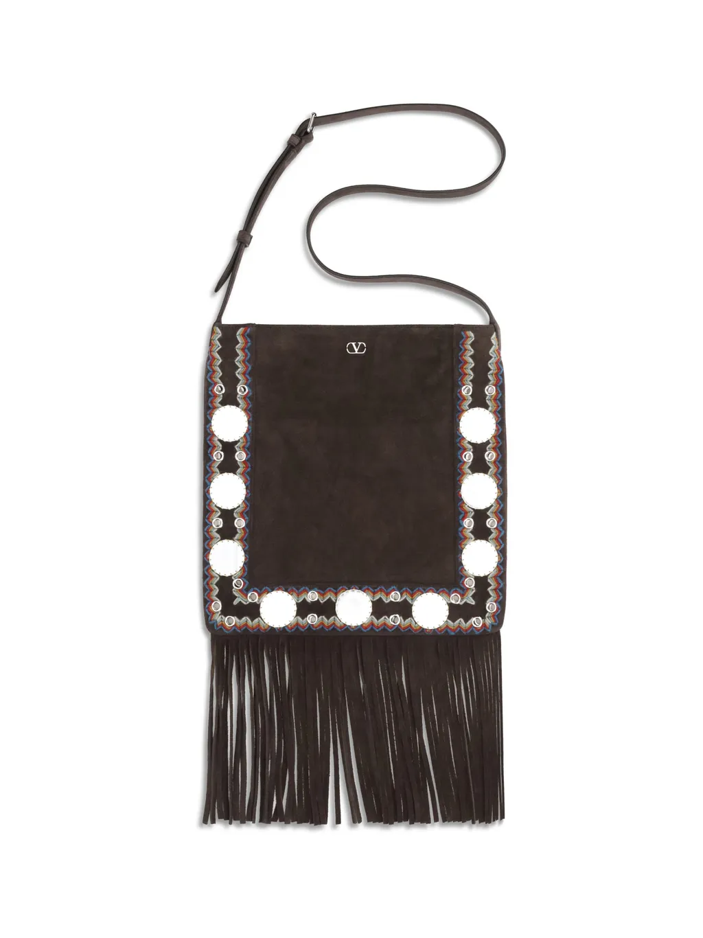 Valentino NellcÔTe Vlogo Signature Fringed Shoulder Bag