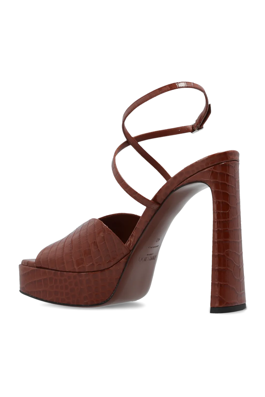 Jimmy Choo Karli Embossed Platform Sandals