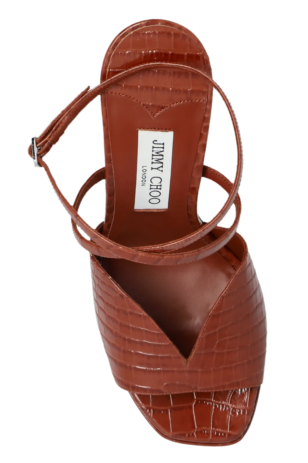 Jimmy Choo Karli Embossed Platform Sandals