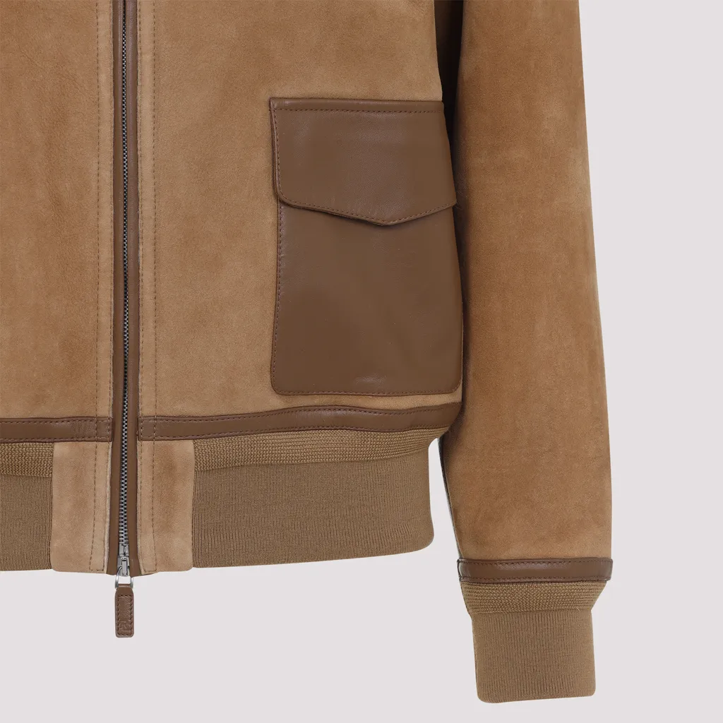 Ralph Lauren Collection Two Way Zipped Bomber Jacket