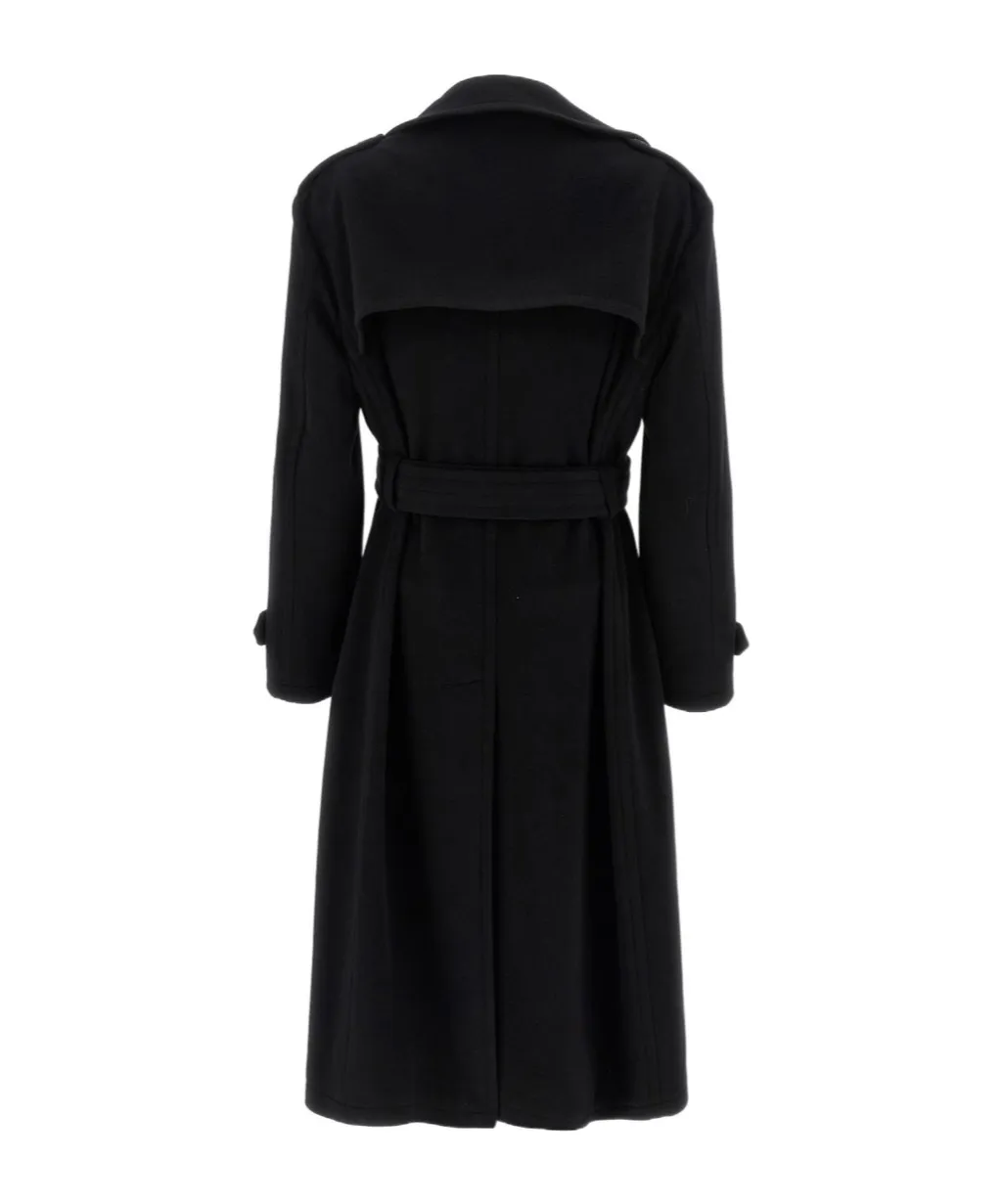 Double-Breasted Belted Coat