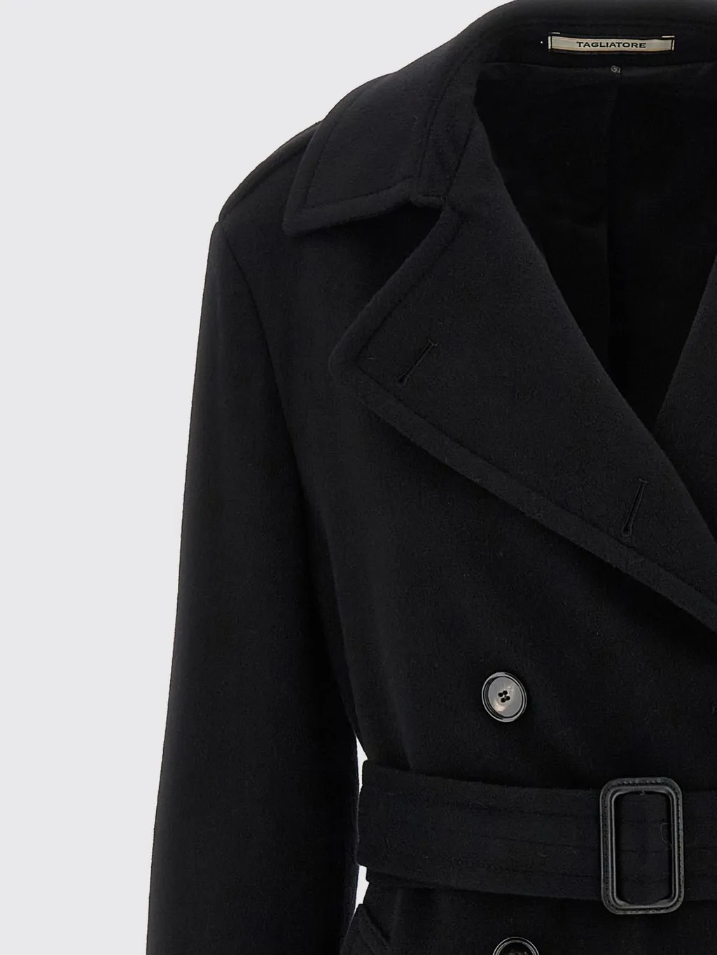 Double-Breasted Belted Coat