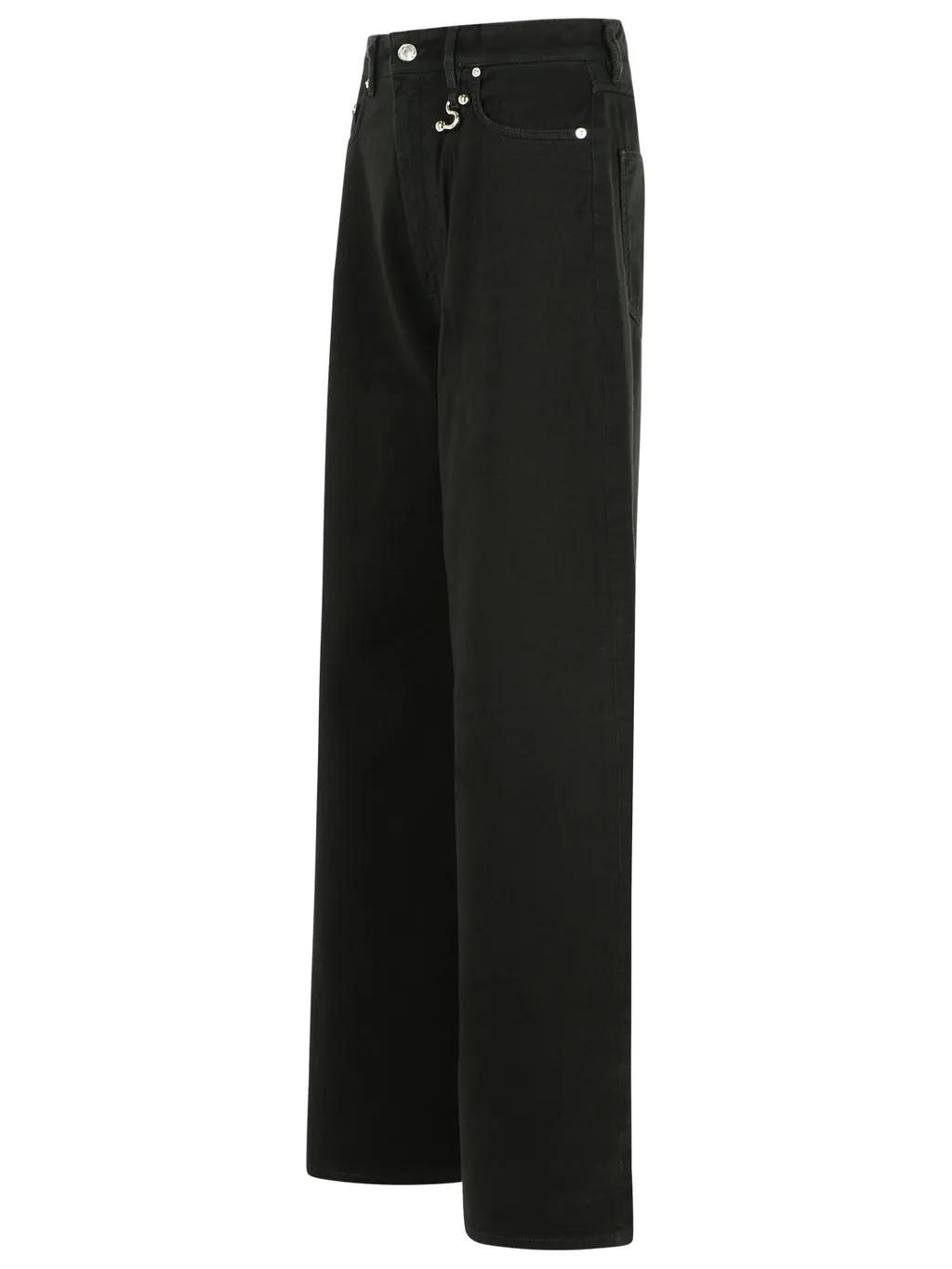 Sportmax Siamese Logo-Patch Wide-Leg Jeans