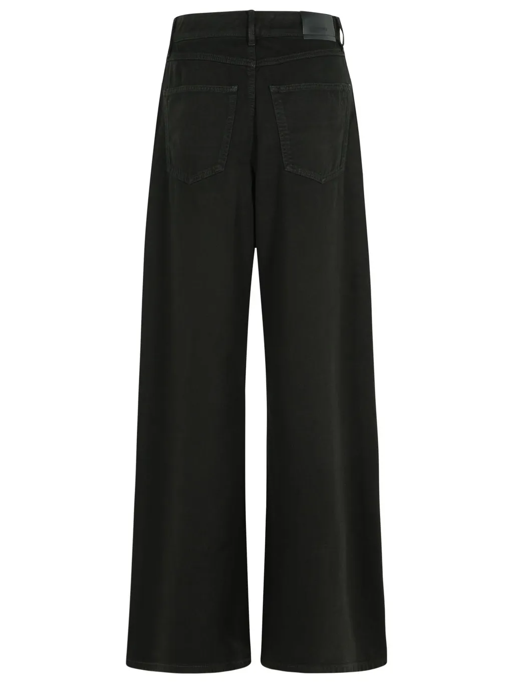 Sportmax Siamese Logo-Patch Wide-Leg Jeans