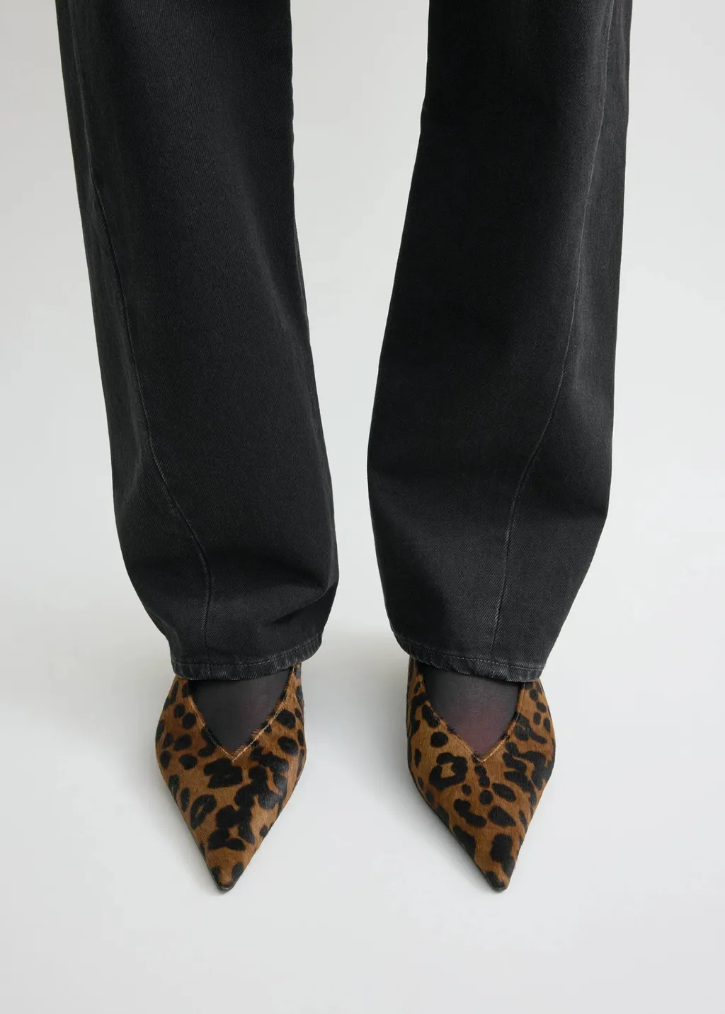 30Mm Leopard-Print Pointed-Toe Pumps