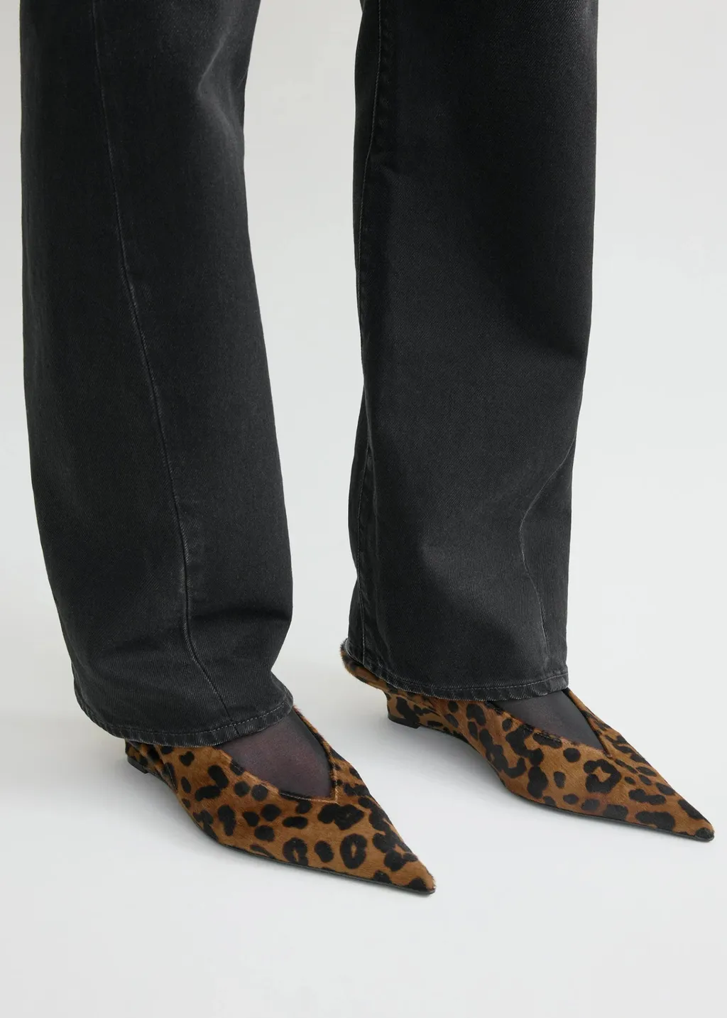 30Mm Leopard-Print Pointed-Toe Pumps