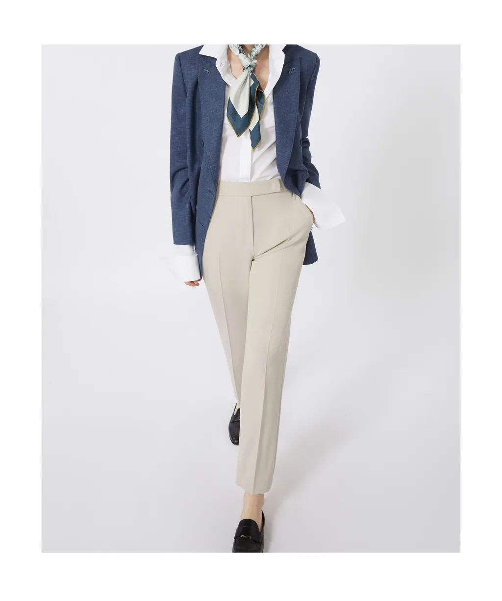Max Mara Mid-Rise Straight Leg Trousers