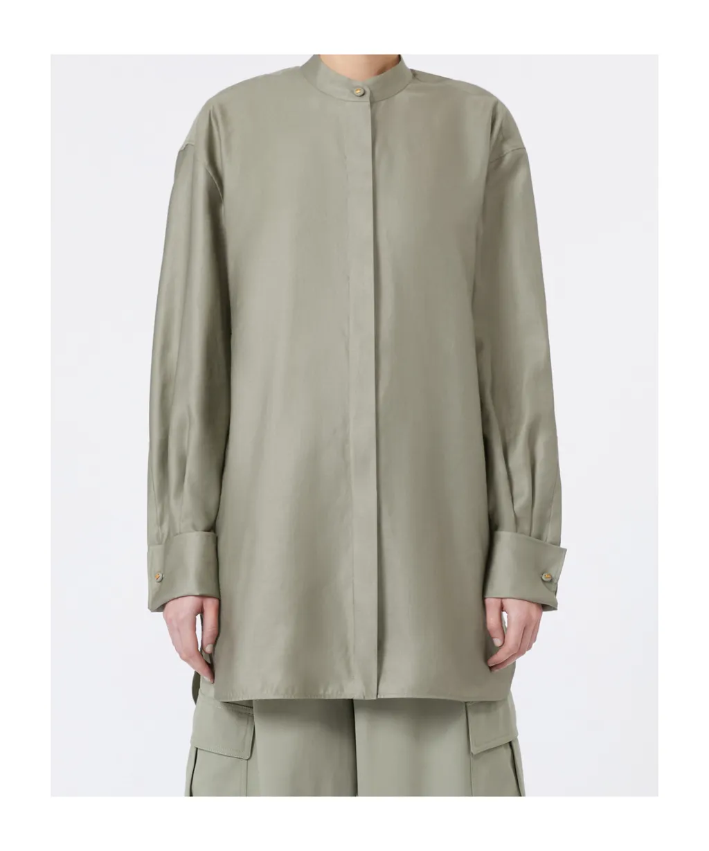 Max Mara Button Detailed Long-Sleeved Shirt