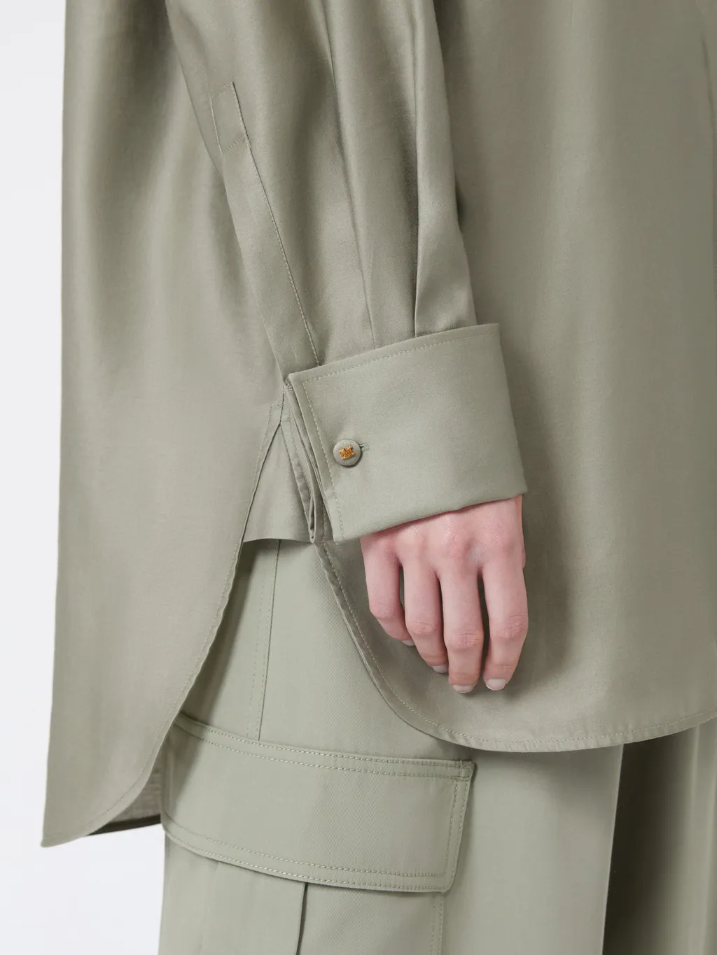 Max Mara Button Detailed Long-Sleeved Shirt