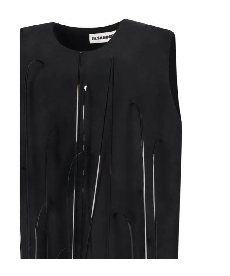 Jil Sander Sleeveless Round-Neck Mini Dress
