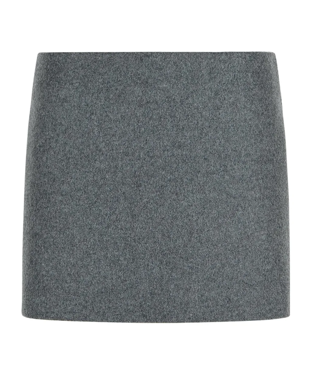 Darted Wool Skirt