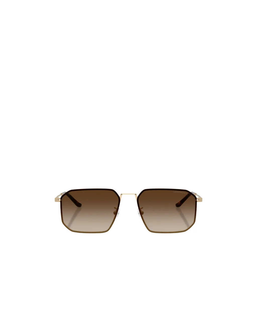 Emporio Armani Geometric Frame Sunglasses