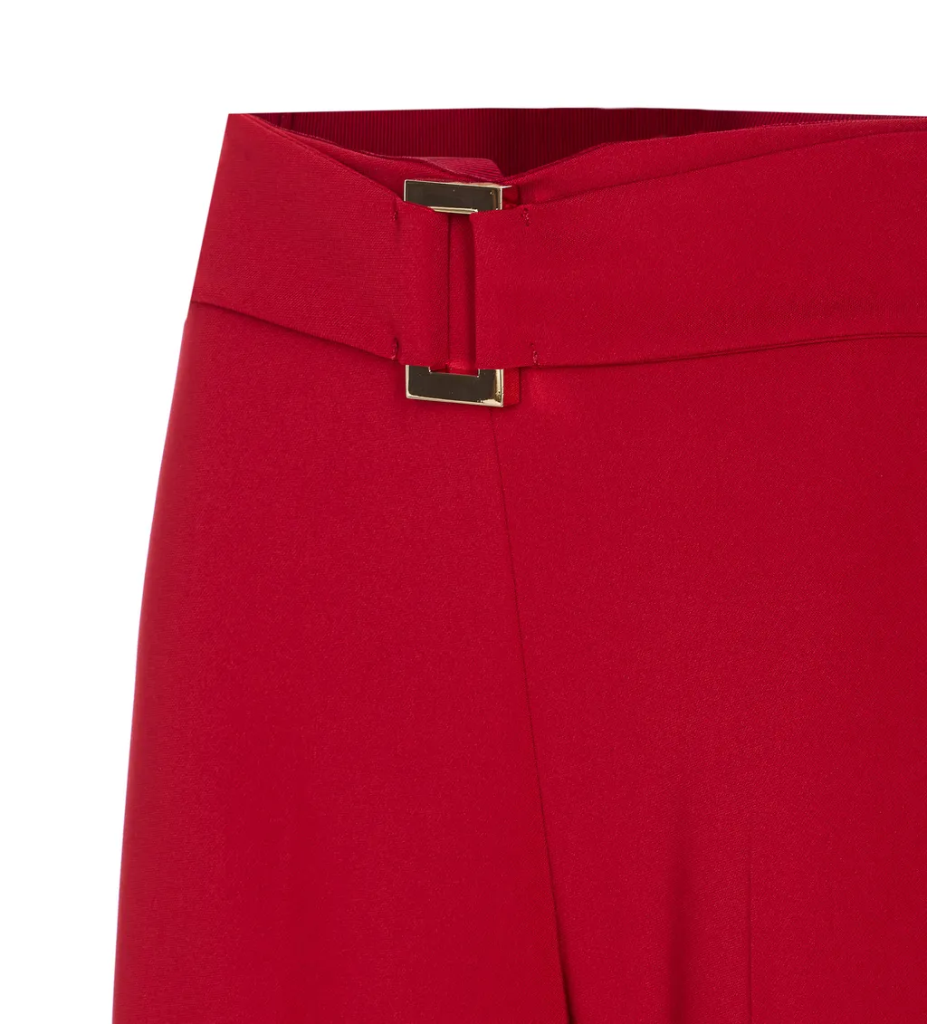Patrizia Pepe Belted Wide-Leg Pants
