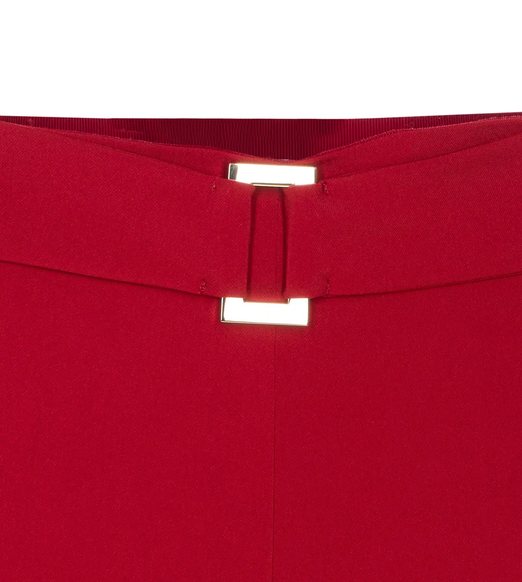 Patrizia Pepe Belted Wide-Leg Pants