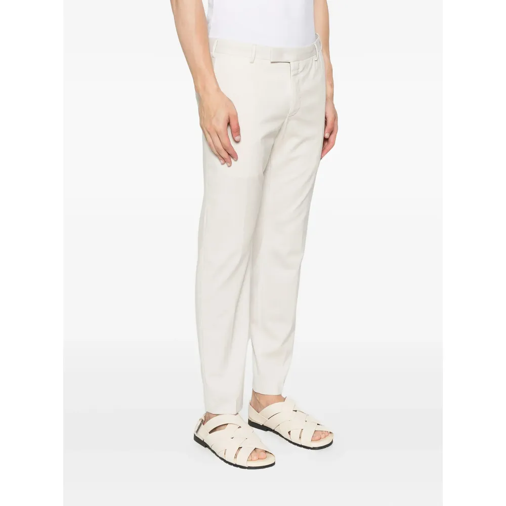 Pleated Zipper Casual Pants