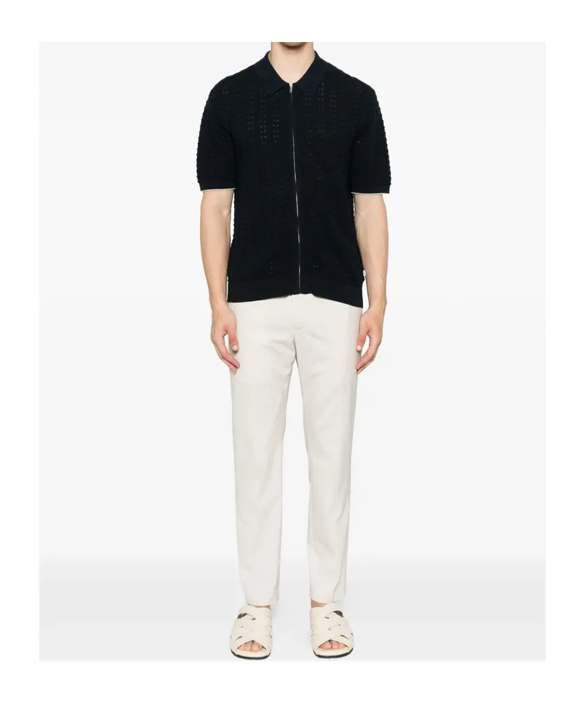 Pleated Zipper Casual Pants