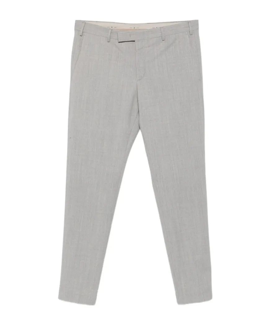 Pleated Zipper Casual Pants