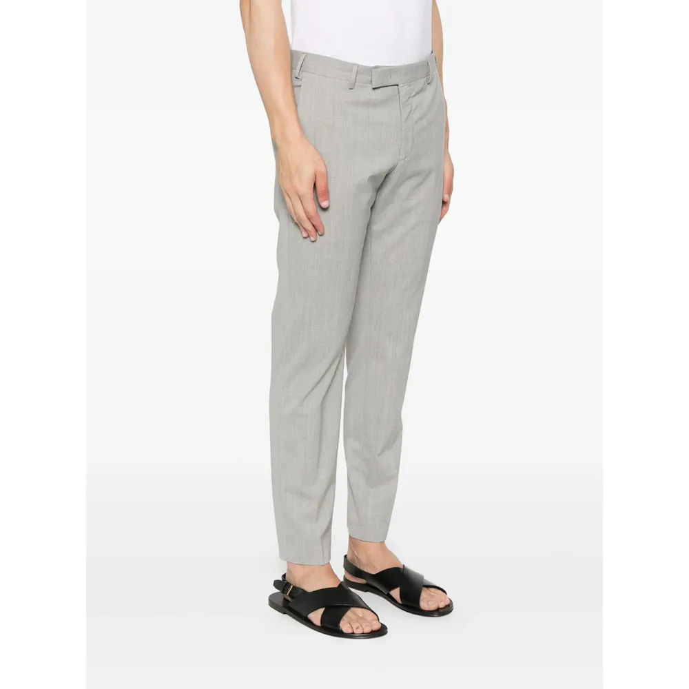 Pleated Zipper Casual Pants