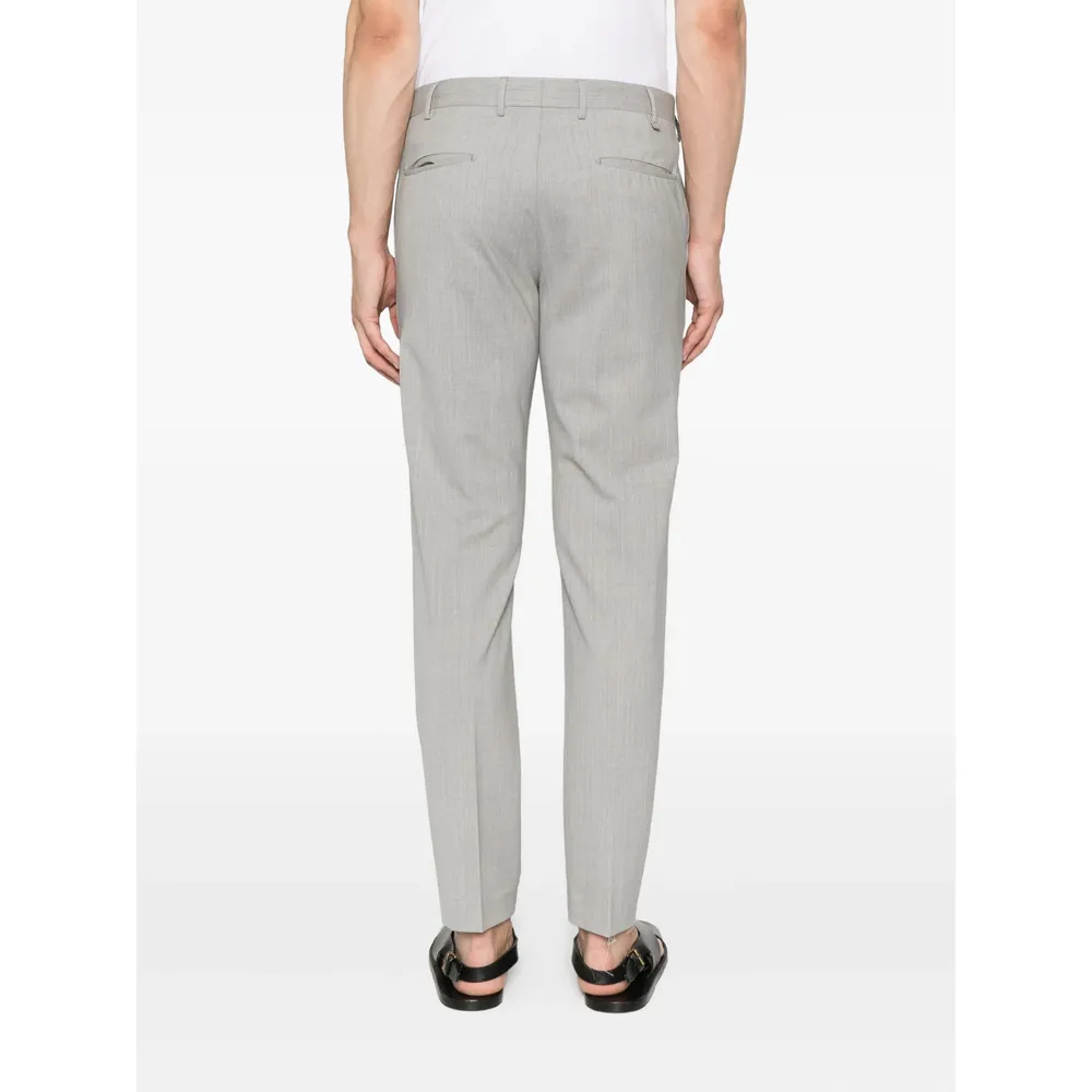 Pleated Zipper Casual Pants