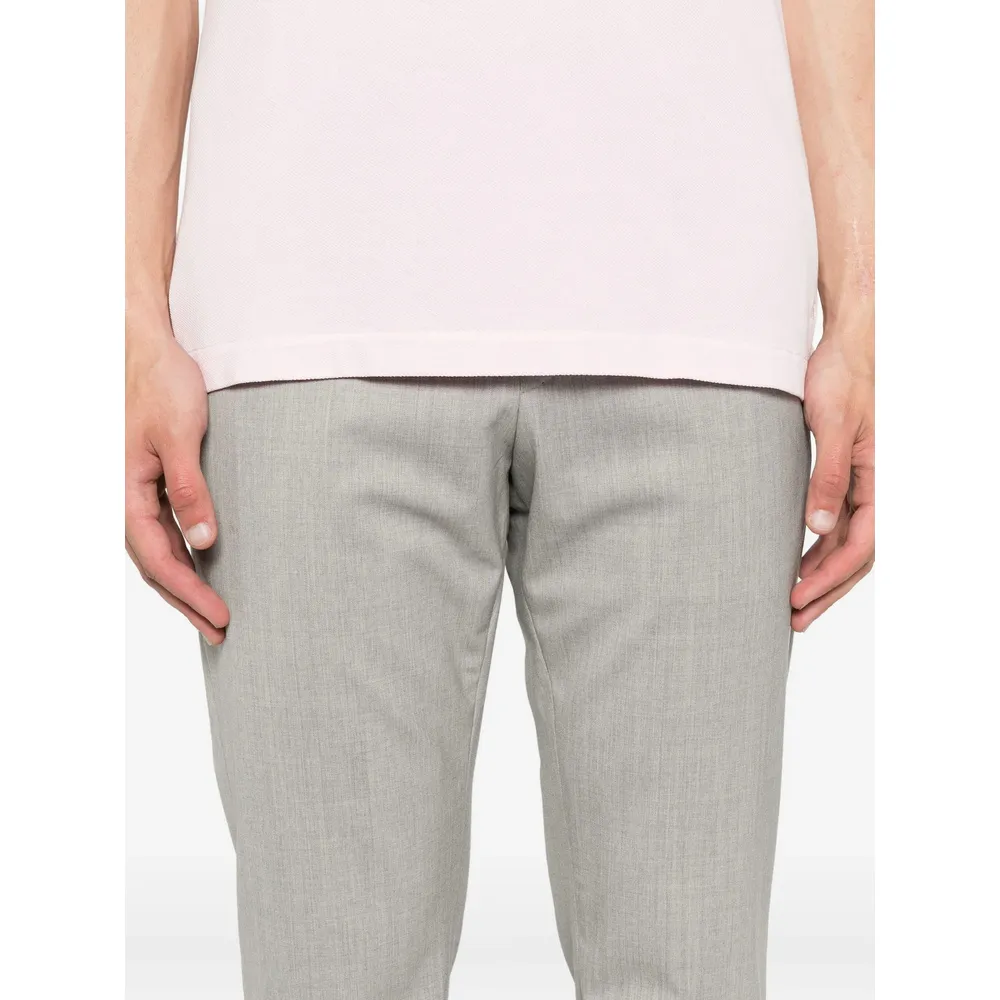 Pleated Zipper Casual Pants