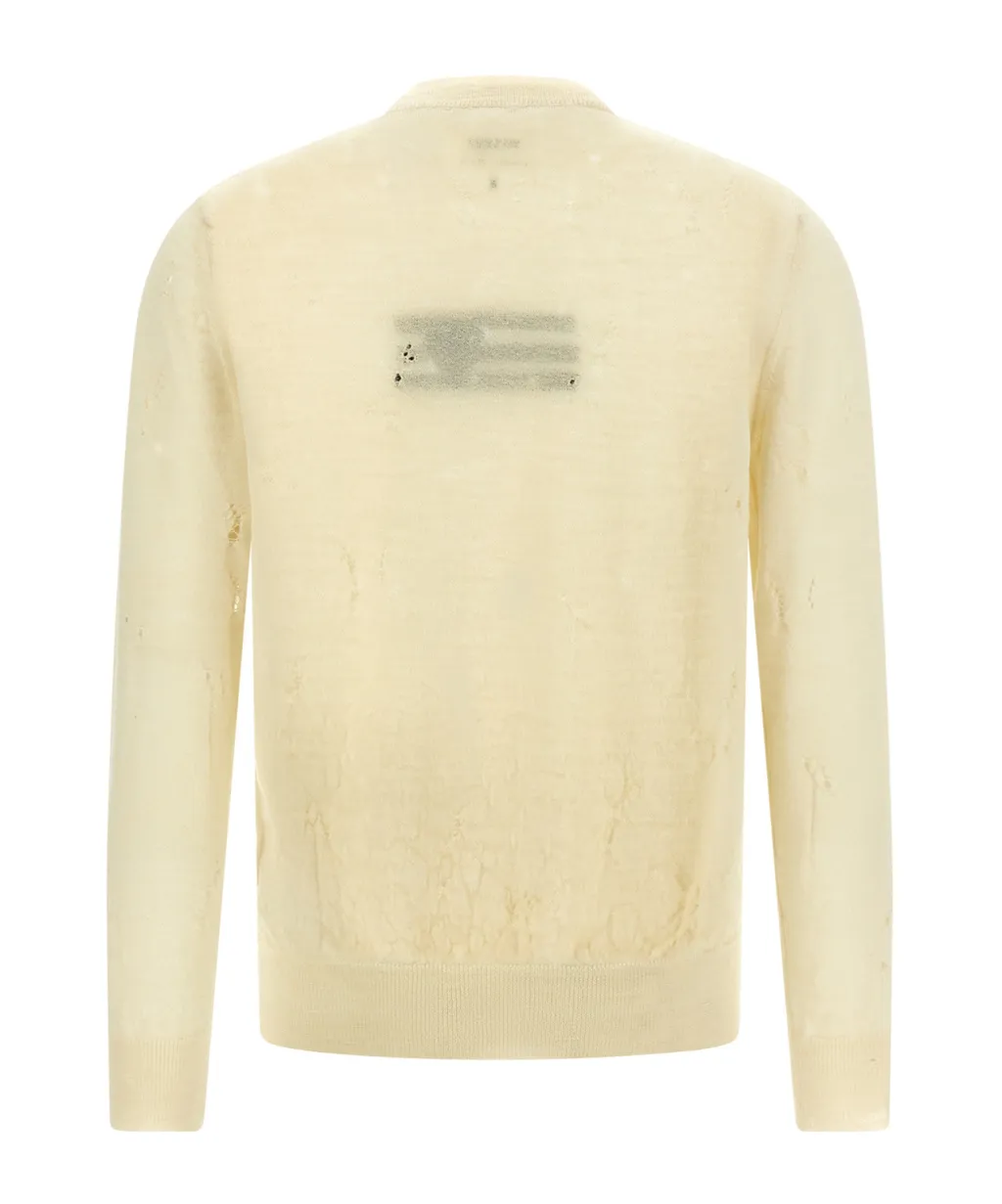 Mm6 Maison Margiela Numeric Crew-Neck Knitted Jumper