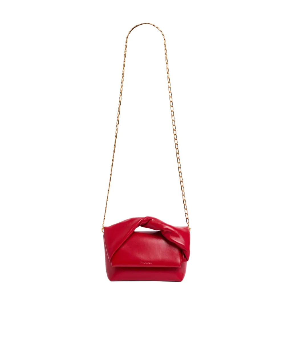 Twisted-Handle Leather Tote Bag