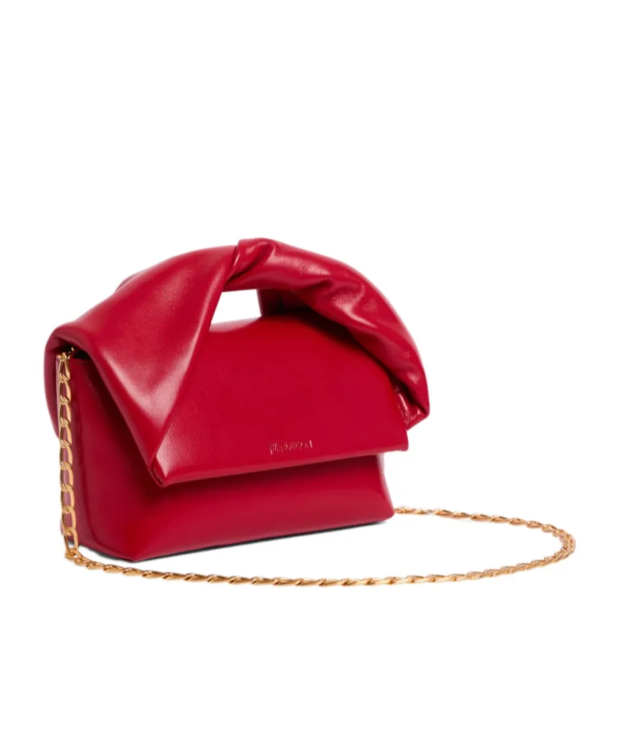 Twisted-Handle Leather Tote Bag