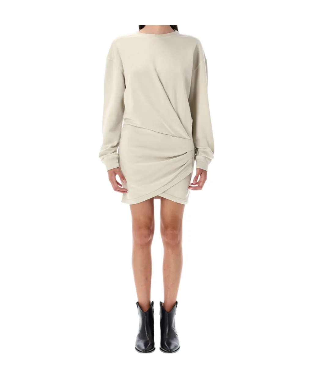 Pipper Fleece Twist-Front Mini Dress