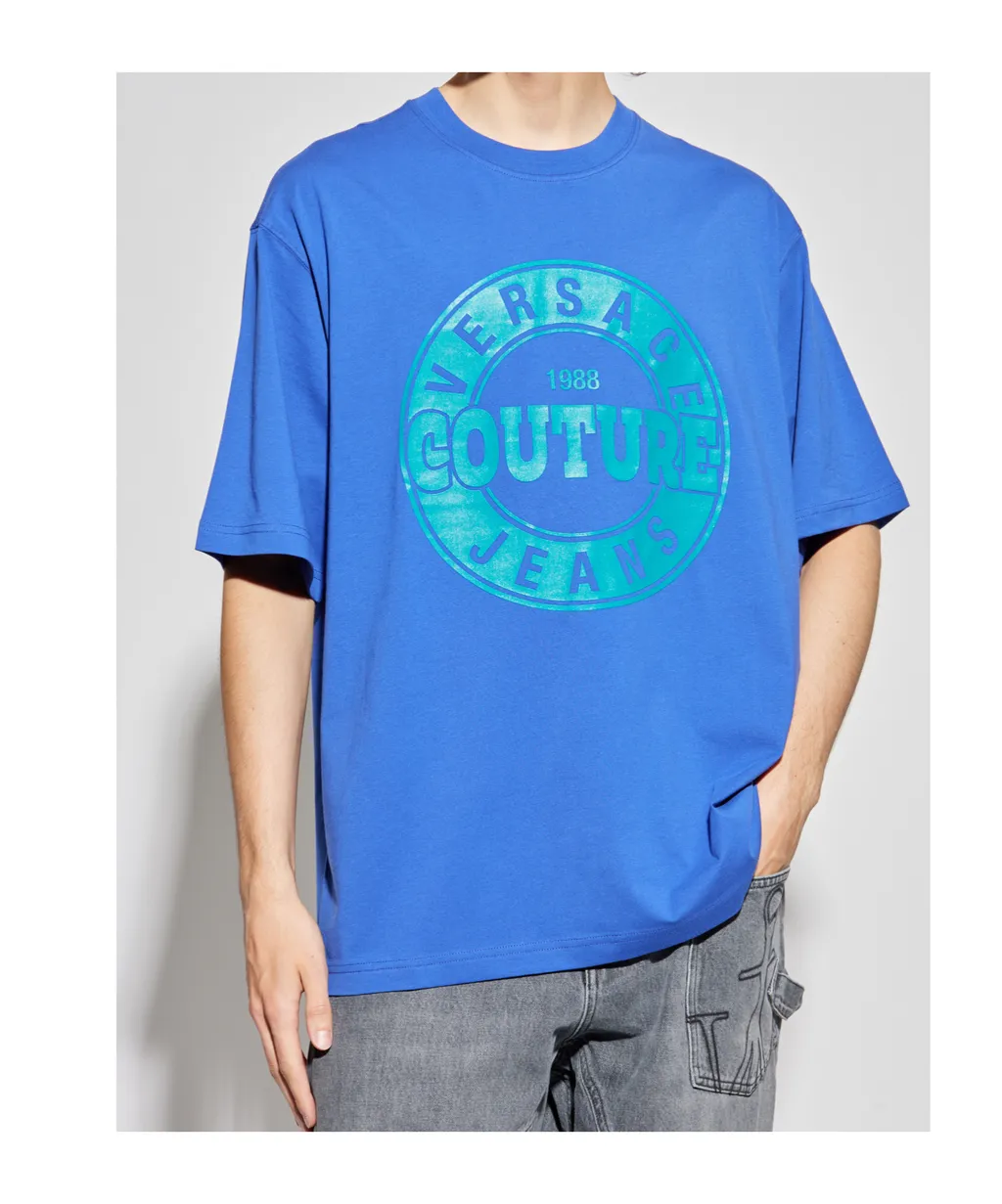 Versace Jeans Couture Logo Printed Crewneck T-Shirt