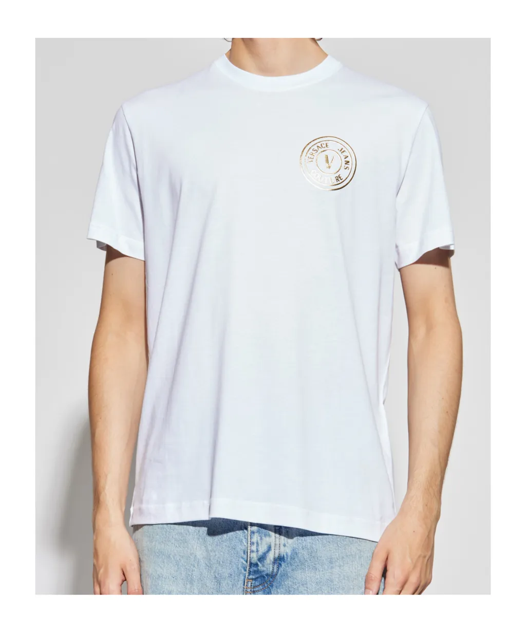 Versace Jeans Couture Logo Printed Crewneck T-Shirt