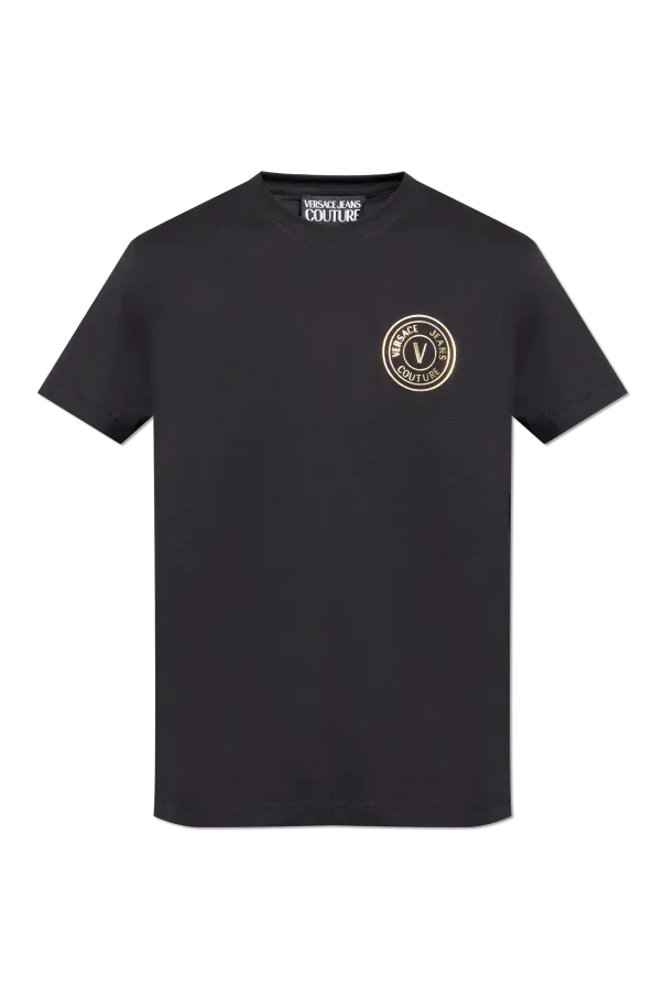 Versace Jeans Couture Logo Printed Crewneck T-Shirt