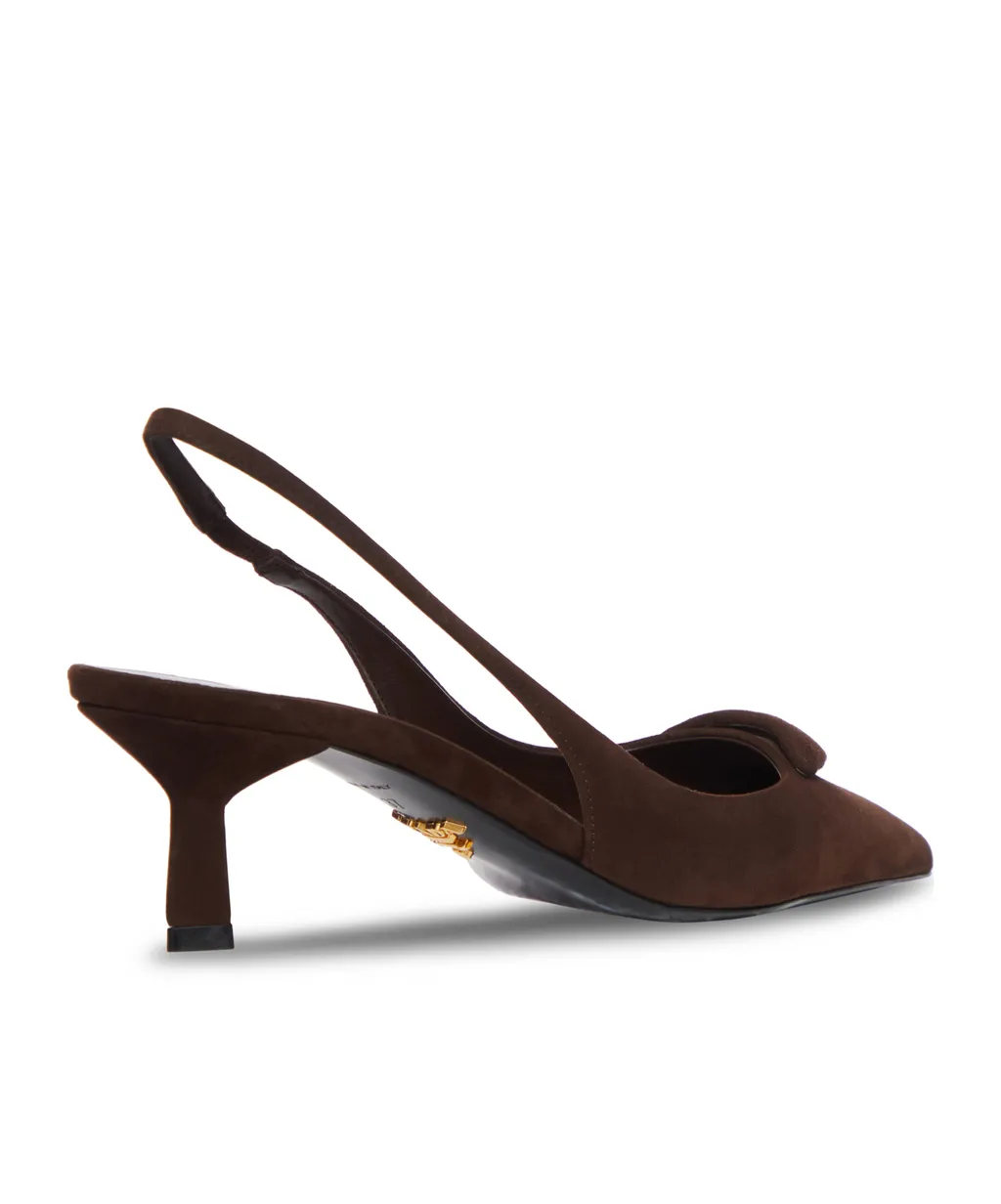 Prada Pointed-Toe Slingback Pumps