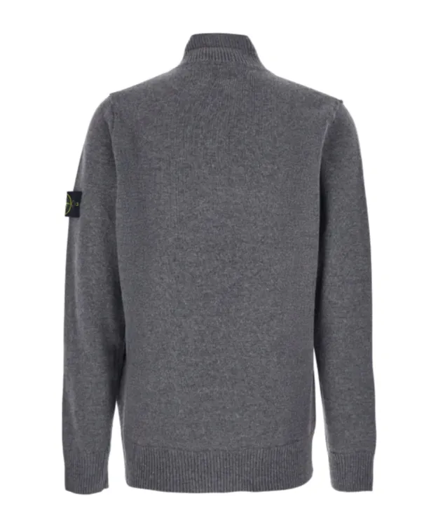 Stone Island Logo Patch High Neck Sweater