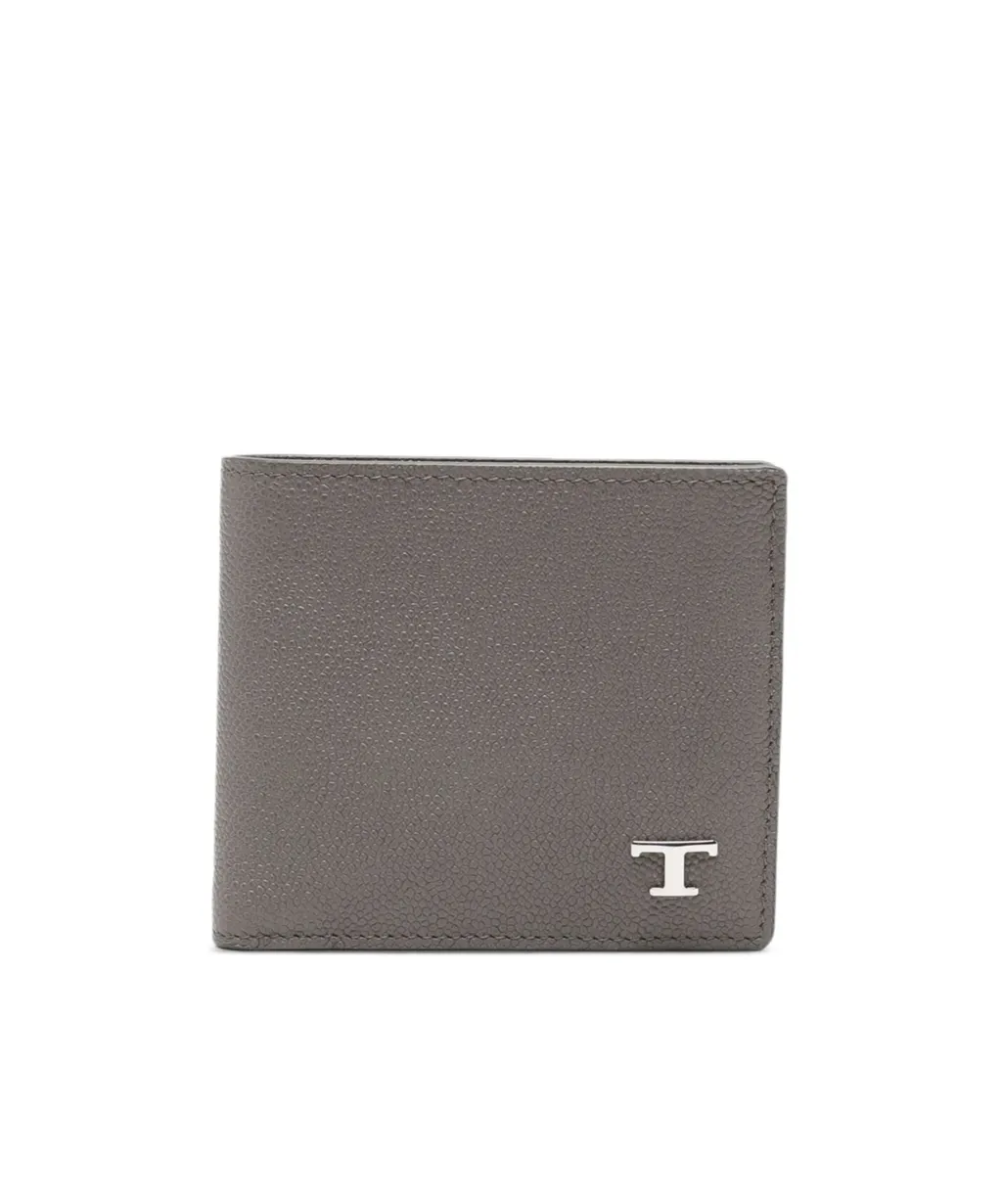 Logo-Plaque Leather Wallet