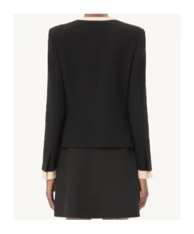 Valentino Bow Detailed Crewneck Jacket
