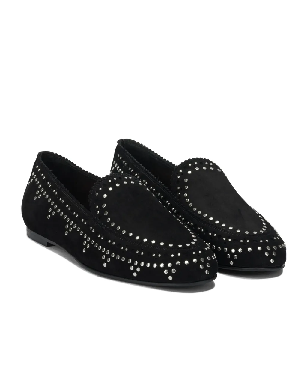 Aquazzura Stud Embellished Flat Shoes