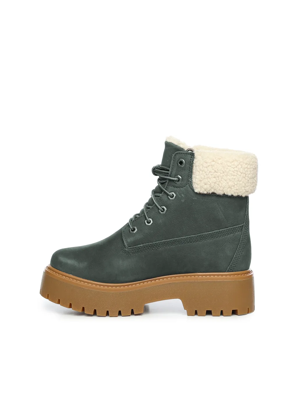 Timberland Shearling-Lined Lace-Up Boots