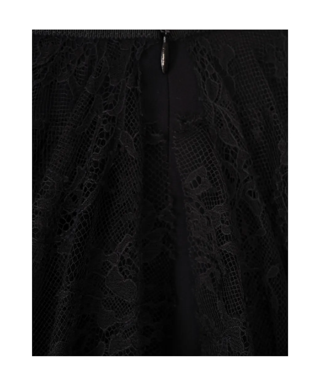 Alexander Mcqueen Ruffled Lace Mini Skirt