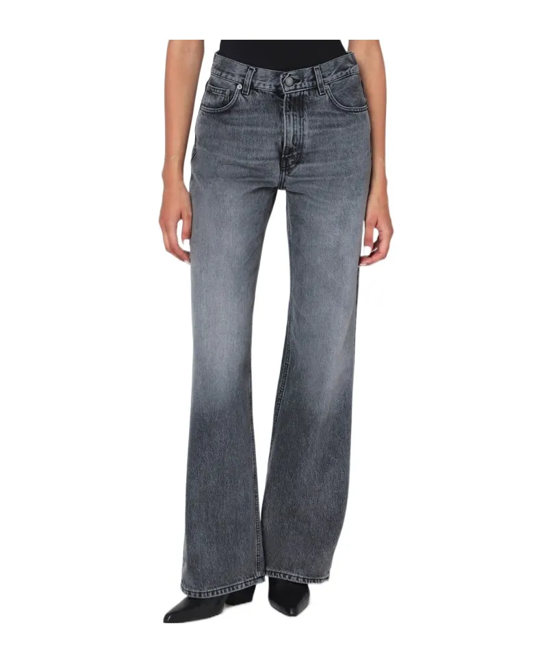 High Waist Denim Trousers