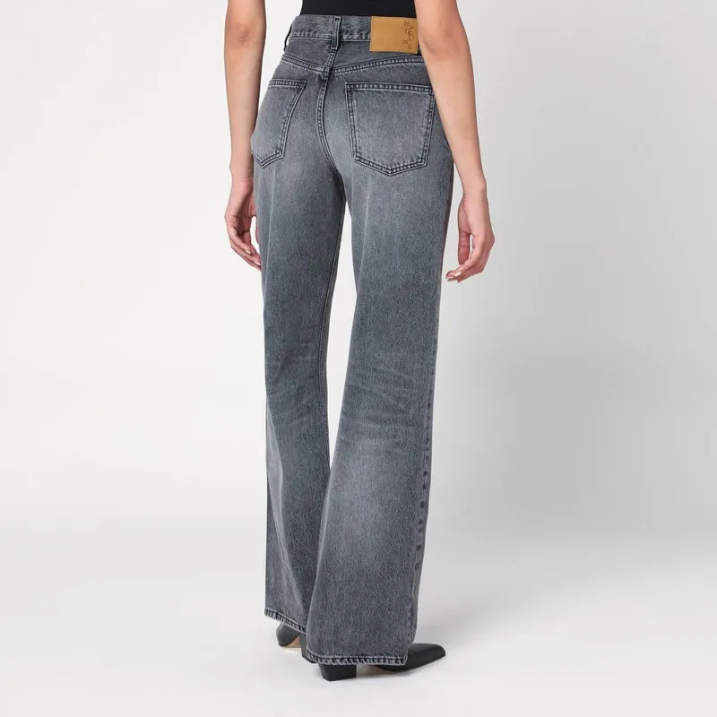 High Waist Denim Trousers
