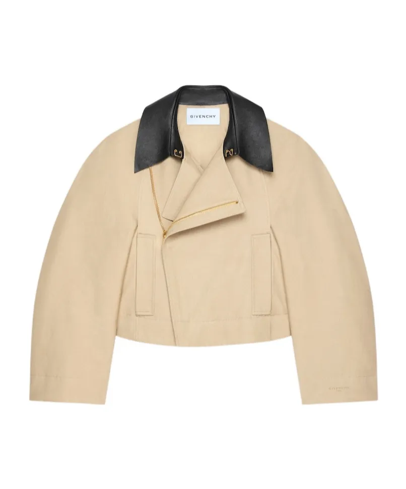 Givenchy Collared Cropped Peacoat