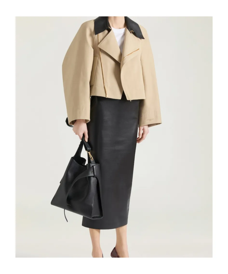 Givenchy Collared Cropped Peacoat