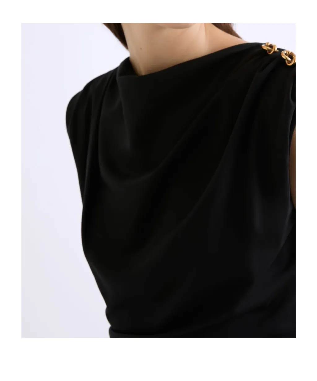 Slim-Fit Jersey Dress - Black